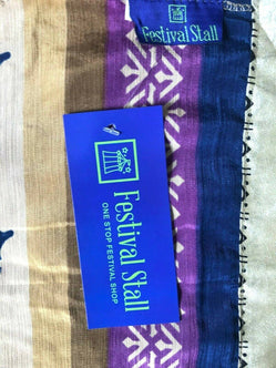 Festival Stall LTD Boho festival Clothing Wrap long frilled maxi skirt Boho hippy gypsy festival sari silk one size 8 - 18