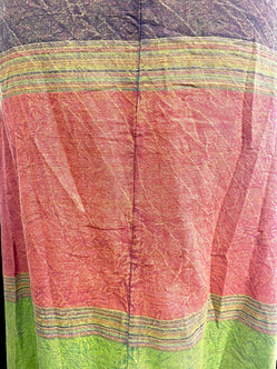 Festival Stall LTD Boho festival Clothing RUST GREEN WRAP Dress Boho hippy Festival Cotton Summer Sun Beach UK 8 - 14