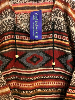 Festival Stall LTD Boho festival Clothing TUNIC Boho hippie JUMPER PULLOVER SWEATER Brown winter warm tassel top UK 8 - 14