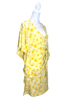 Festival Stall LTD Boho festival Clothing Tunic dress Kaftan Top Cover up Boho hippy festival Vintage Sari Silk retro 8 - 18