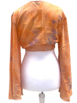 Festival Stall LTD Boho festival Clothing Blouse Top Kaftan Kimono Wrap Boho hippy festival retro SILK vintage 8 10 12 14