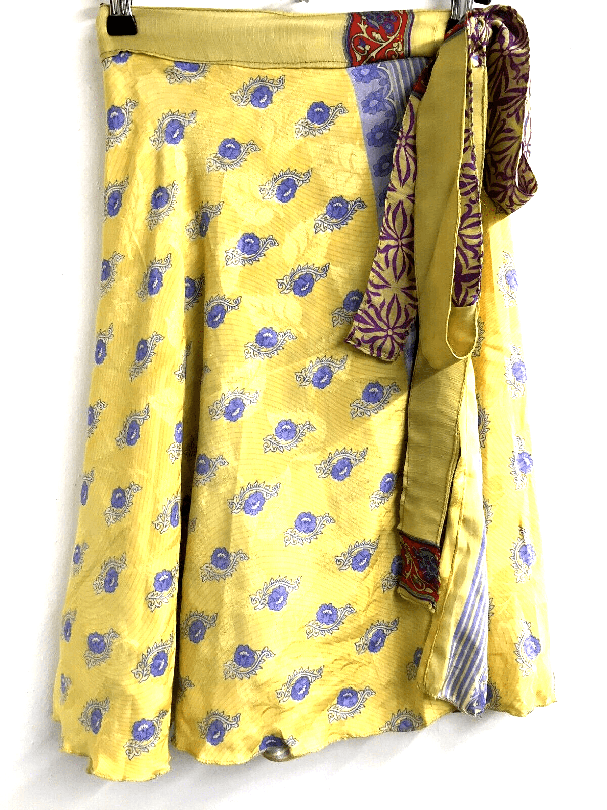 Festival Stall LTD Boho festival Clothing Wrap Skirt SARI SILK short reversible sexy Pixie Boho Hippy Festival UK 8 - 18