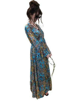 Festival Stall LTD Boho festival Clothing Wrap Dress Boho hippy silk long maxi, summer beach festival, party uk 8 10 12 14