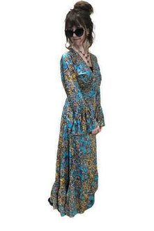 Festival Stall LTD Boho festival Clothing Wrap Dress Boho hippy silk long maxi, summer beach festival, party uk 8 10 12 14