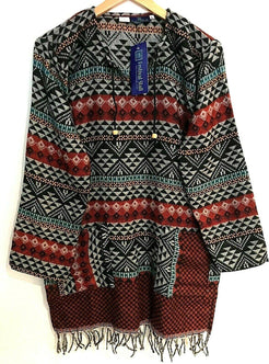 Festival Stall LTD Boho festival Clothing Sweater jumper pullover tunic boho hippie RED winter warm knit UK 8 10 12 14