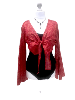 Festival Stall LTD Boho festival Clothing Blouse Top Kaftan Kimono Wrap Boho hippy festival retro SILK vintage 8 10 12 14