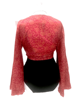 Festival Stall LTD Boho festival Clothing Blouse Top Kaftan Kimono Wrap Boho hippy festival retro SILK vintage 8 10 12 14