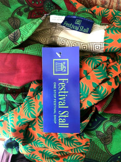 Festival Stall LTD Boho festival Clothing Wrap SKIRT long Frilled Maxi Boho hippy gypsy Festival Sari Silk party UK 8 - 18