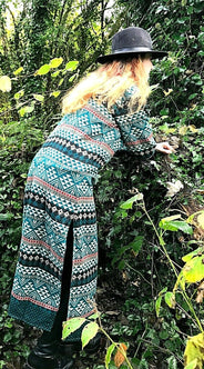 Festival Stall LTD Boho festival Clothing Boho Hippie Ethnic Indian Winter Kurta long Dress Tunic 6 8 10 12 14 16 M L XL