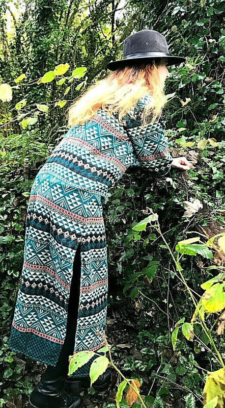 Festival Stall LTD Boho festival Clothing Boho Hippie Ethnic Indian Winter Kurta long Dress Tunic 6 8 10 12 14 16 M L XL