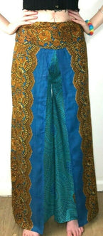 Wide leg palazzo loose fit festival trousers boho hippy casual culottes one size