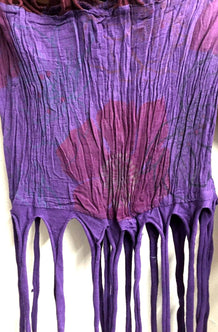 Festival Stall LTD Boho festival Clothing Long length, crinkle, cotton, grey, jade, purple, fringed, knotted, goth, boho hippy festival style, fashion scarf, wrap, pashmina