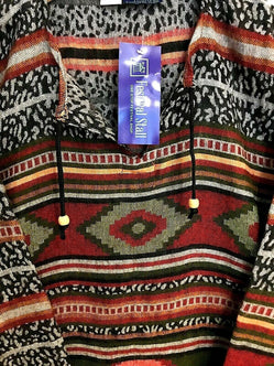 Festival Stall LTD Boho festival Clothing Boho hippie festival winter warm tassel long sleeve blouse top tunic uk 12 14