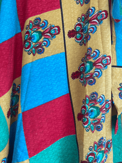 Festival Stall LTD Boho festival Clothing Wrap Skirt Vintage long Maxi Boho Hippy Sari Silk retro Festival summer UK 8 - 18