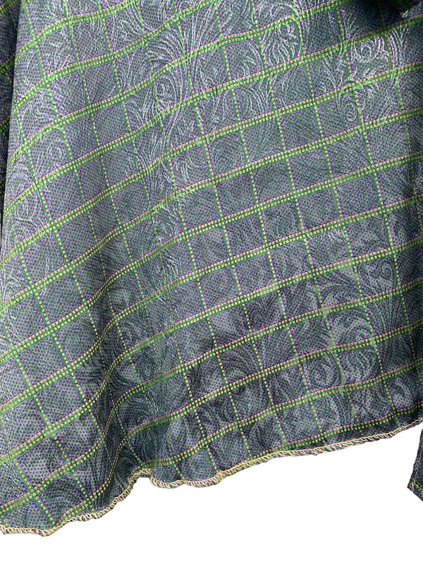 Festival Stall LTD Boho festival Clothing Wrap skirt Sari Silk Festival short Recycled vintage Boho Hippy summer UK 8 - 18