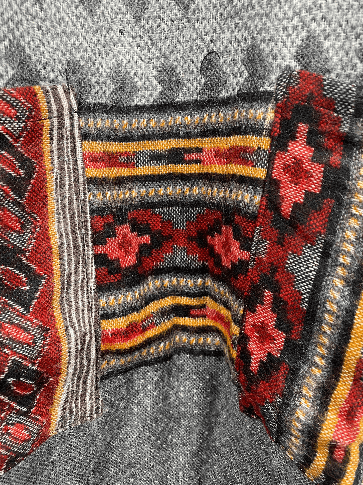 Festival Stall LTD Boho festival Clothing TUNIC JUMPER PULLOVER SWEATER Boho hippy GREY winter warm tassel top UK 12 14