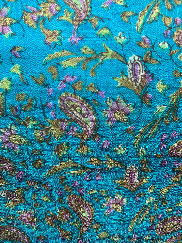 Crop Top & Mini Skirt Festival outfit Boho Hippy Sari Silk summer vest One Size