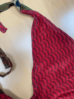 Festival Stall LTD Boho festival Clothing RED Crop Top sexy Boho Hippy Festival pretty summer sun vest A B cup UK 8 10 12