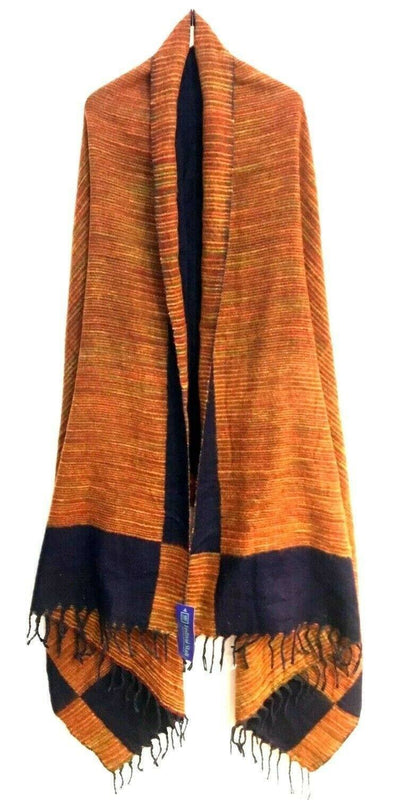 Festival Stall LTD Boho festival Clothing Boho blanket scarf xl hippy shawl poncho pashmina festival fleece reversible