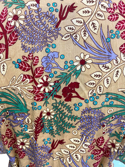 Festival Stall LTD Boho festival Clothing Wrap Dress boho hippy Festival SILK BEIGE party wedding outfit One Size 8 - 14