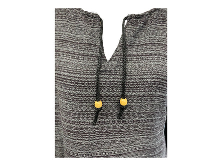 Festival Stall LTD Boho festival Clothing TUNIC Boho Hippie GREY JUMPER PULLOVER SWEATER winter warm tassel top 8 10 12 14