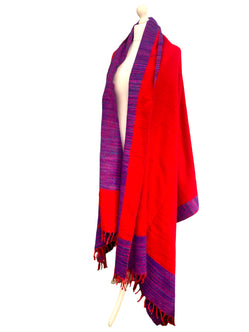 Festival Stall LTD Boho festival Clothing Shawl blanket poncho warm scarf wrap yoga meditation hippy boho pashmina fleece