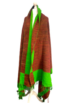 Shawl Poncho blanket warm scarf wrap yoga meditation hippy boho pashmina fleece