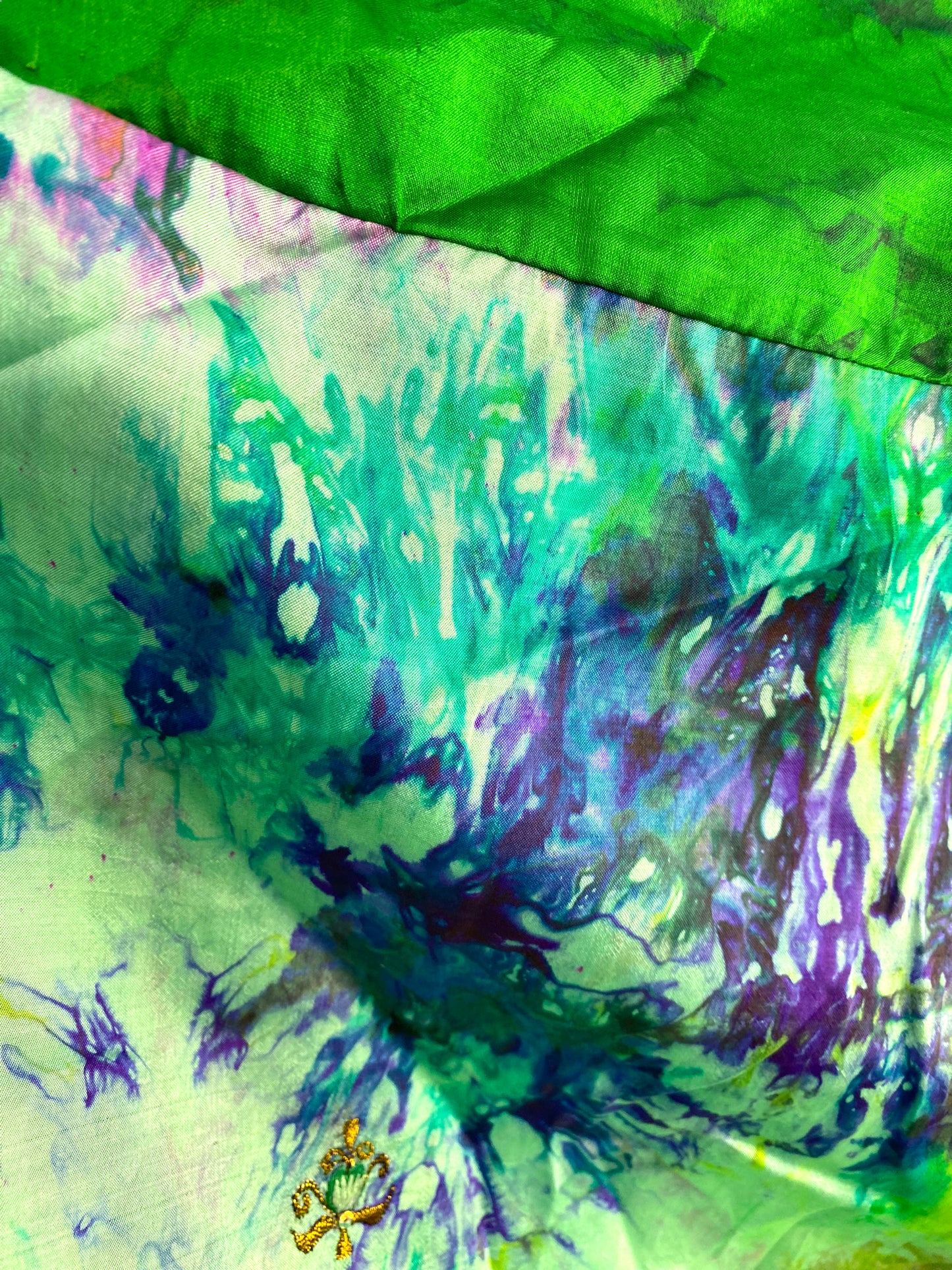 Festival summer Dress Sexy Boho Pixie SILK hanky hem GREEN Hippy gypsy sun 8-14