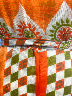 Festival Stall LTD Boho festival Clothing Long Wrap Dress pretty summer Boho hippy Festival maxi Sari - Silk UK 8 10 12 14