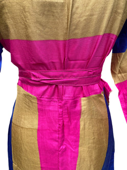 Festival Stall LTD Boho festival Clothing Long Wrap Dress pretty summer Boho hippy Festival maxi Sari - Silk UK 8 10 12 14