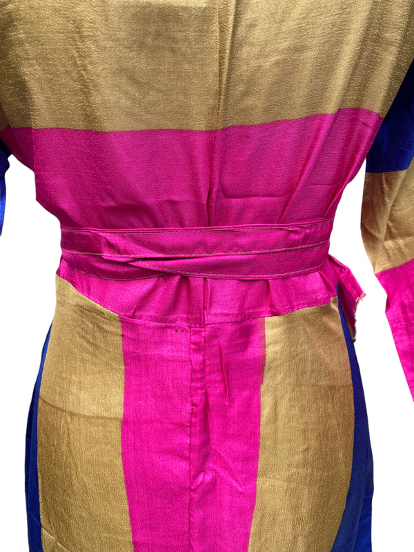 Festival Stall LTD Boho festival Clothing Long Wrap Dress pretty summer Boho hippy Festival maxi Sari - Silk UK 8 10 12 14