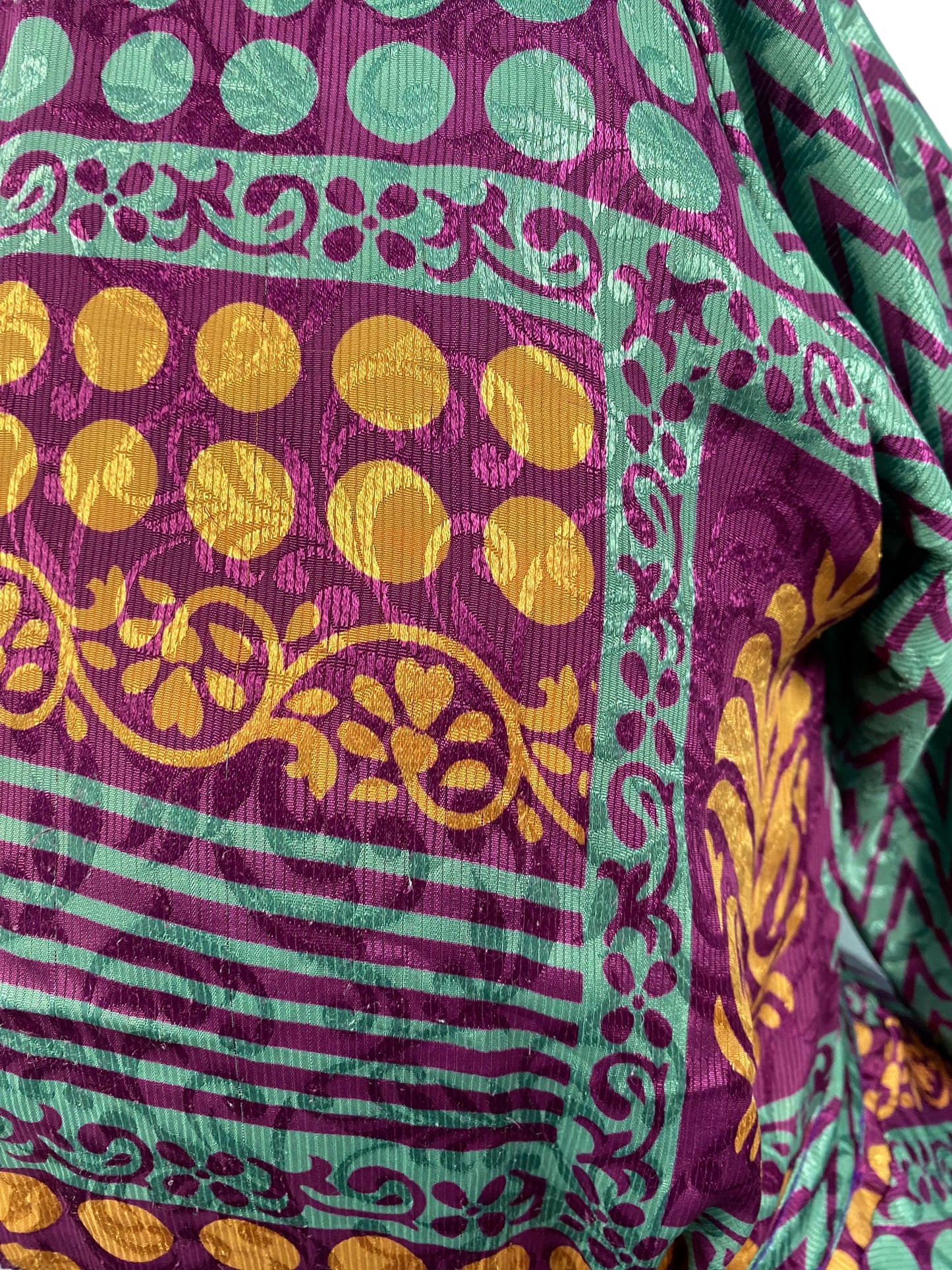 Festival Stall LTD Boho festival Clothing Long Wrap Dress pretty summer Boho hippy Festival maxi Sari - Silk UK 8 10 12 14