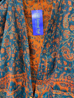 JACKET coat cardigan Boho Hippy Festival winter warm tassel ONE SIZE 8-16 gift