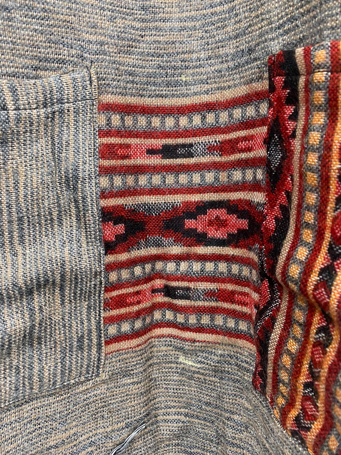 Festival Stall LTD Boho festival Clothing Grey Brown TUNIC JUMPER PULLOVER SWEATER Boho Hippy, winter warm tassel Top UK 8 - 10