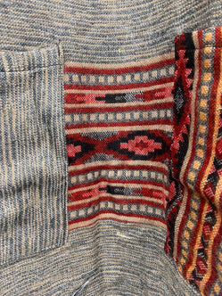 Festival Stall LTD Boho festival Clothing Grey Brown TUNIC JUMPER PULLOVER SWEATER Boho Hippy, winter warm tassel Top UK 8 - 10