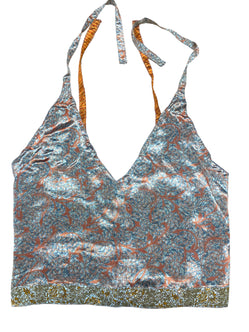 Festival Stall LTD Boho festival Clothing ORANGE Crop Top sexy Boho Hippy Festival pretty summer sun vest A B cup UK 8 10 12