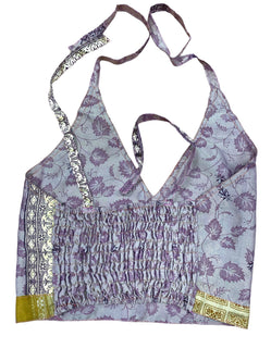 PINK Crop Top sexy Boho Hippy Festival pretty summer sun vest A B cup UK 8 10 12