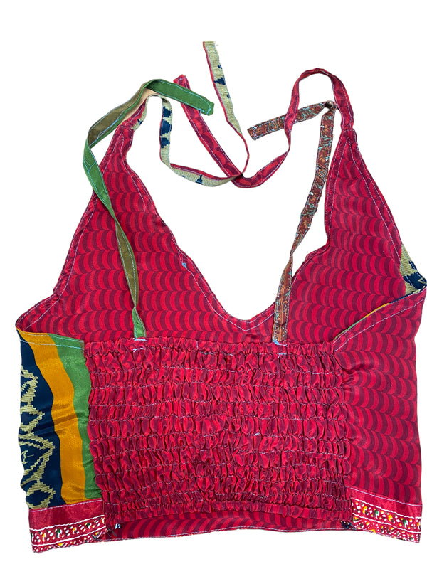 Festival Stall LTD Boho festival Clothing RED Crop Top sexy Boho Hippy Festival pretty summer sun vest A B cup UK 8 10 12