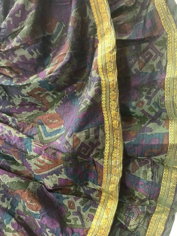 Festival Stall LTD Boho festival Clothing Boho hippy festival gypsy maxi long skirt purple silk uk 8 10 12 14 16 18 20 22