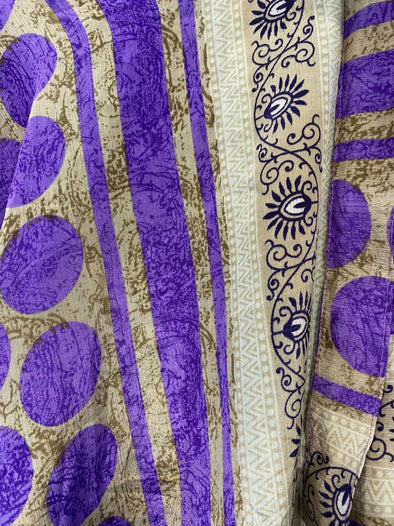 Festival Stall LTD Boho festival Clothing Wrap Skirt long maxi reversible Boho hippy Festival sari silk vintage UK 8 - 18