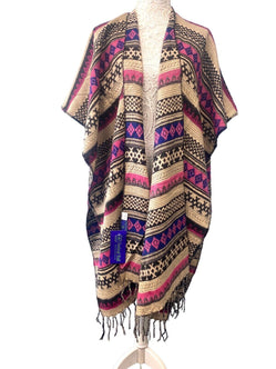 Festival Stall LTD Boho festival Clothing Wool blanket shawl throw cape wrap poncho nepalese yoga festival hippie boho