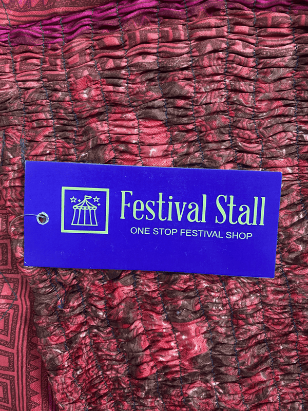 Festival Stall LTD Boho festival Clothing Pretty PINK SILK Crop Top sexy Boho Hippy Festival summer sun vest UK 8 10 12