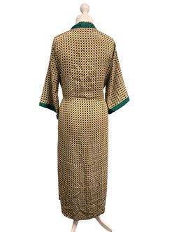 Boho Hippy Festival, Silk Beach Summer Cover Up Kimono robe dress UK 6- 14