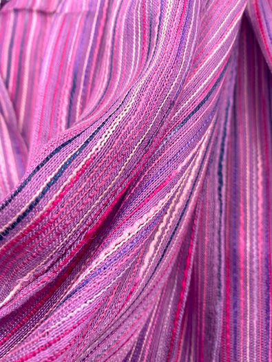 PRETTY PINK PURPLE striped HLA of LONDON scarf wrap pashmina gift present