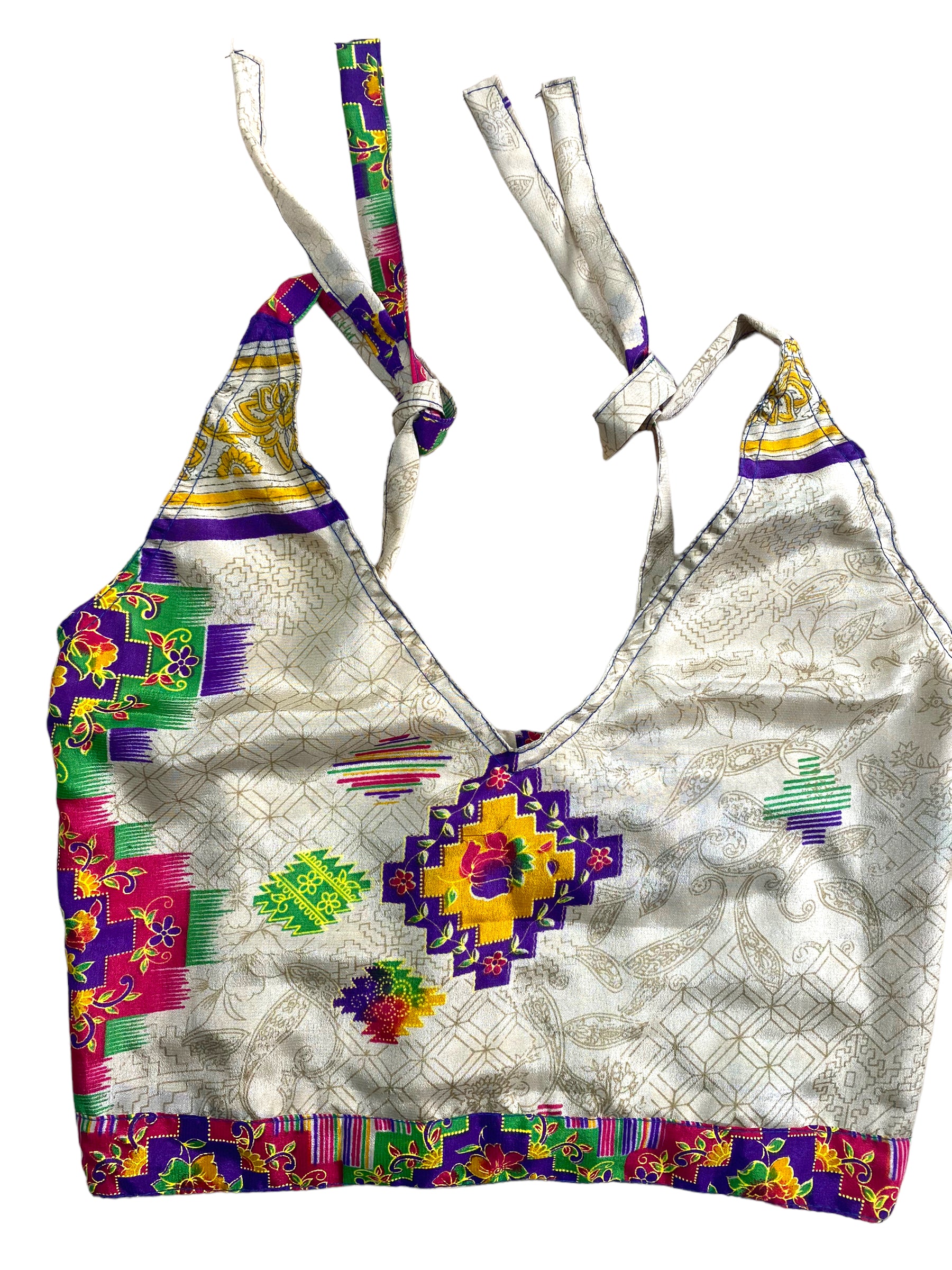 Festival Stall LTD Boho festival Clothing Pretty Red SILK Crop Top sexy Boho Hippy Festival summer sun vest UK 8 10 12