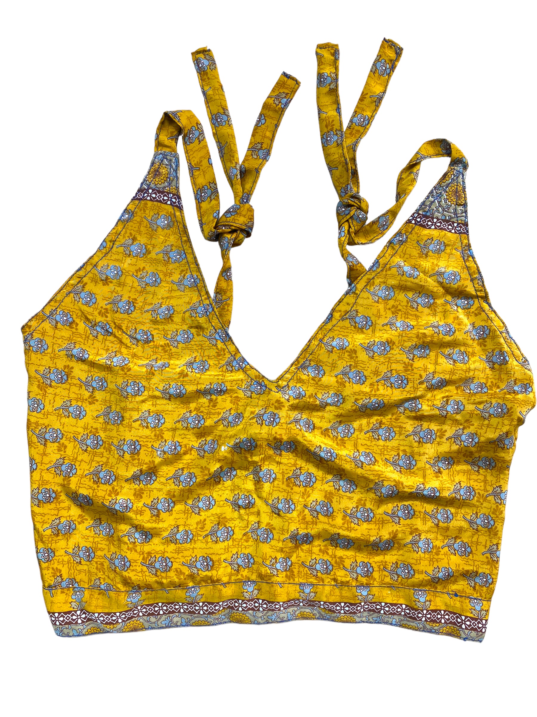 Festival Stall LTD Boho festival Clothing Pretty SILK ORANGE Crop Top sexy Boho Hippy Festival summer sun vest UK 8 10 12