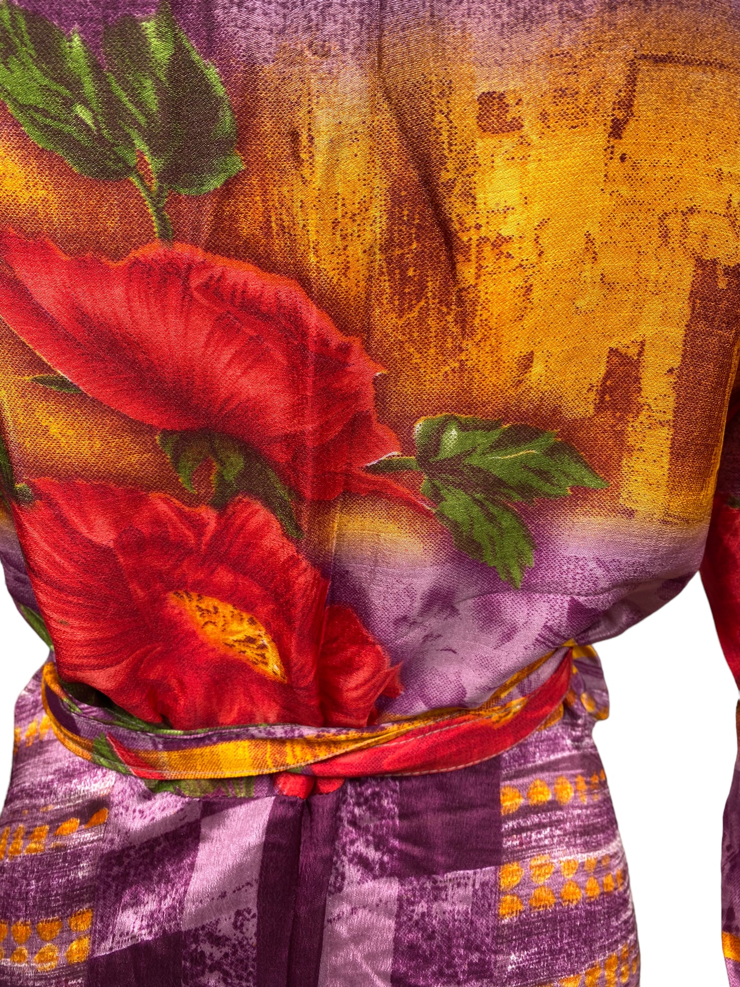Festival Stall LTD Boho festival Clothing Long Wrap Dress pretty summer Boho hippy Festival maxi Sari - Silk UK 8 10 12 14