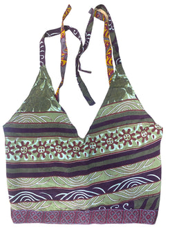 RED Crop Top sexy Boho Hippy Festival pretty summer sun vest A B cup UK 8 10 12