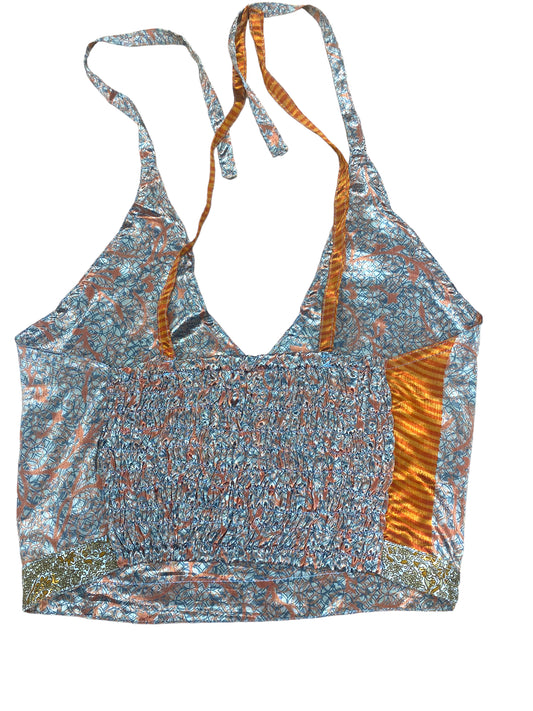 Festival Stall LTD Boho festival Clothing ORANGE Crop Top sexy Boho Hippy Festival pretty summer sun vest A B cup UK 8 10 12