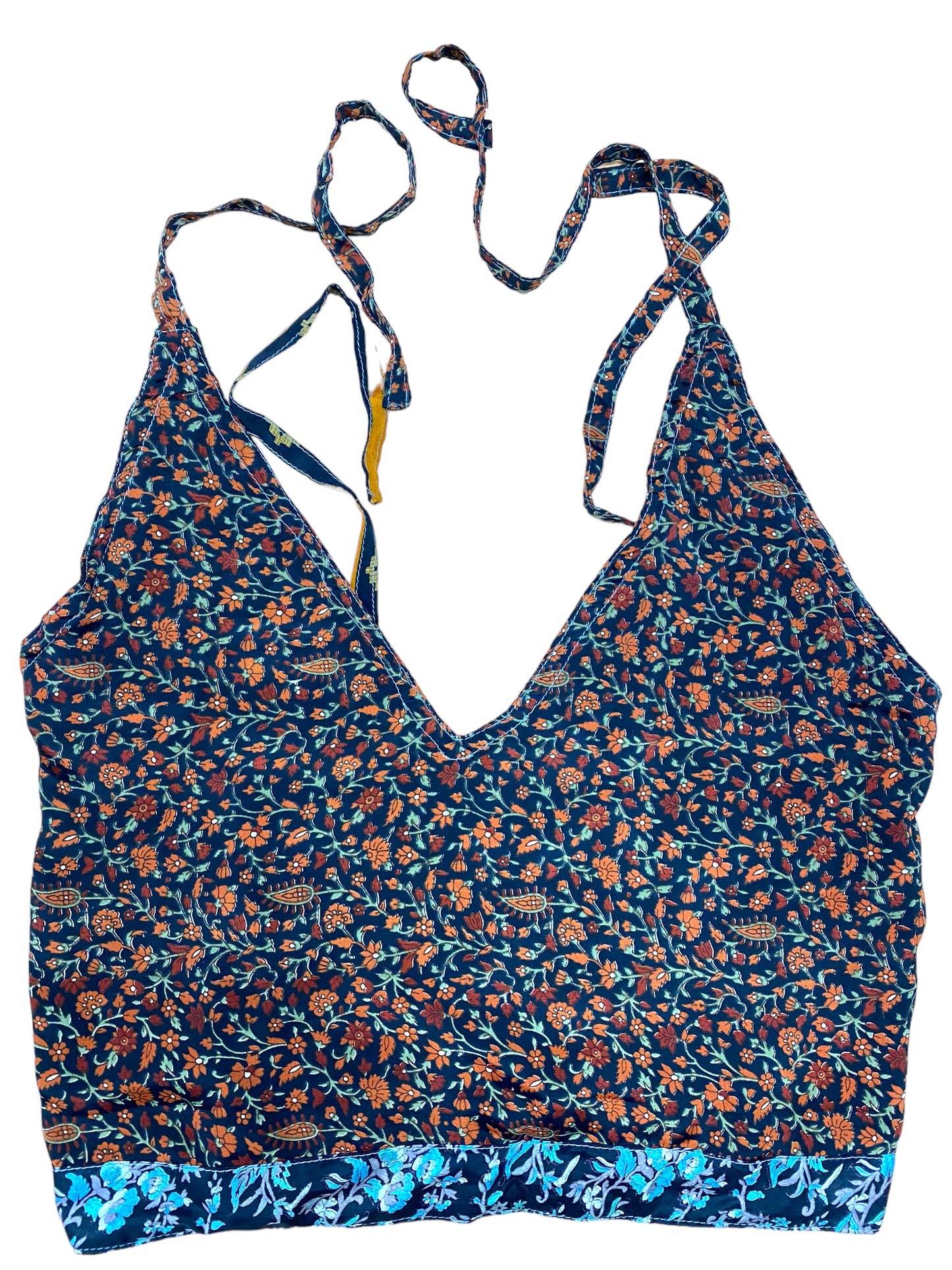 Festival Stall LTD Boho festival Clothing BLACK Crop Top sexy Boho Hippy Festival pretty summer sun vest A B cup UK 8 10 12